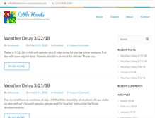 Tablet Screenshot of littlehandsnurseryschool.com